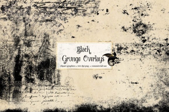 Download 40 Black Grunge Overlays - Grunge Collection
