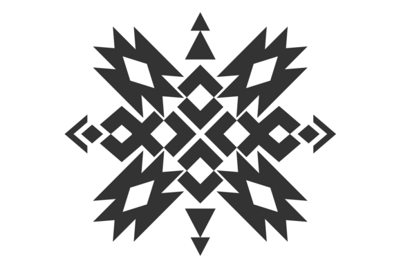 Download Tribal Ornament Element. Black Textile. - Textile Collection